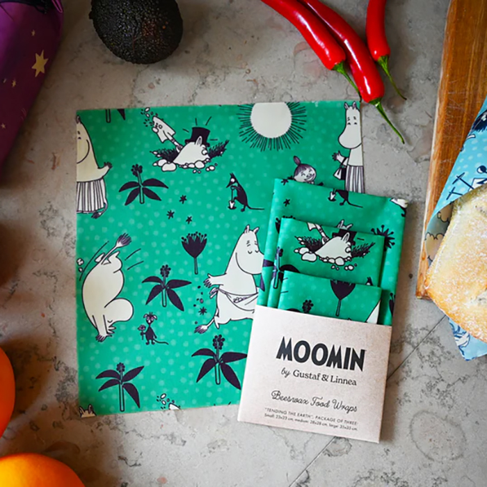 Bivaxinpackningar Gustaf & Linnea Moomin För Livsmedel 3-pack
