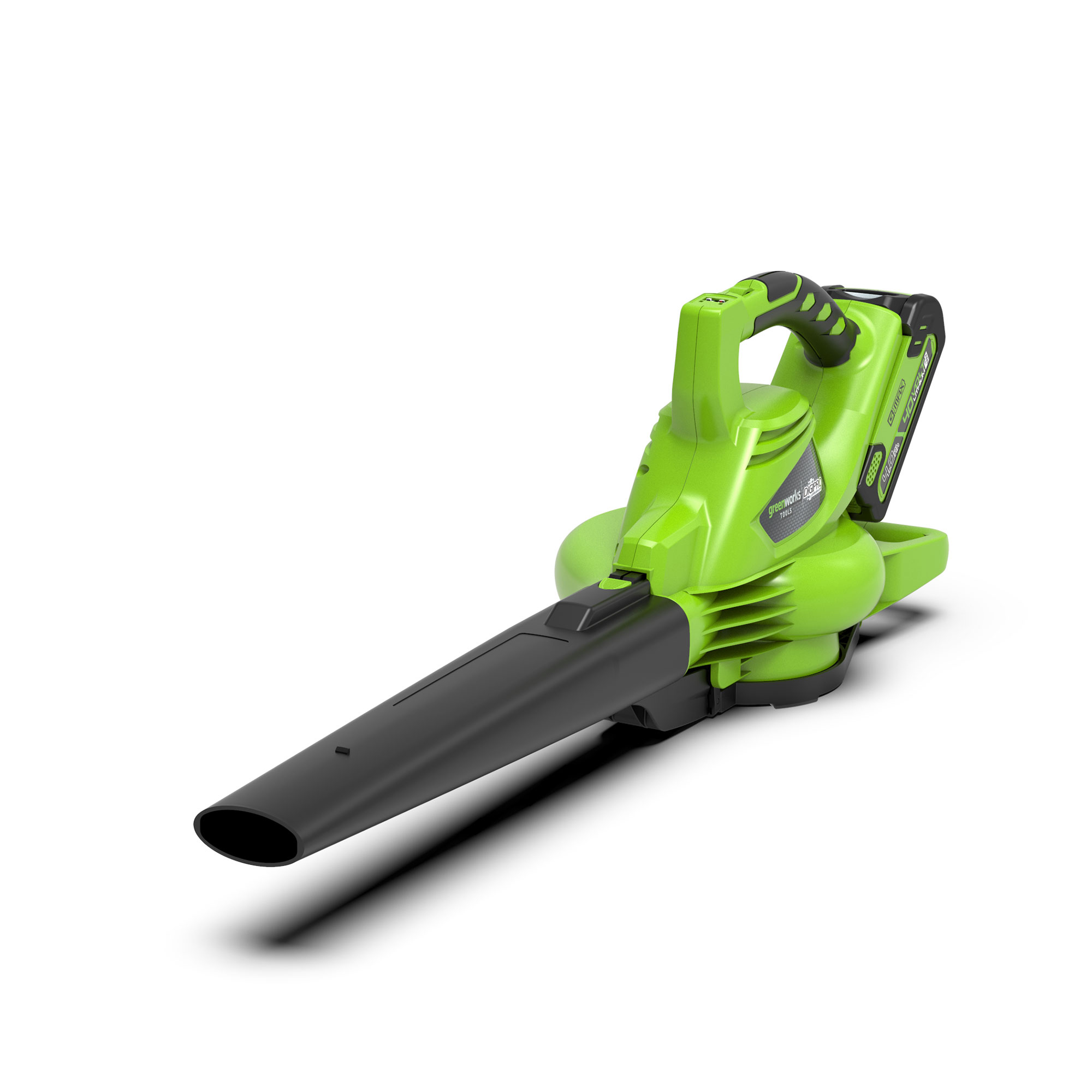 Lövblås/Lövsug Greenworks GD40BV 40V 4Ah med Batteri