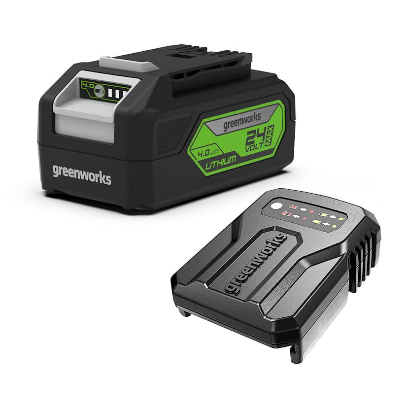 Batterikit Greenworks GSK24B4 med Batteri och Laddare