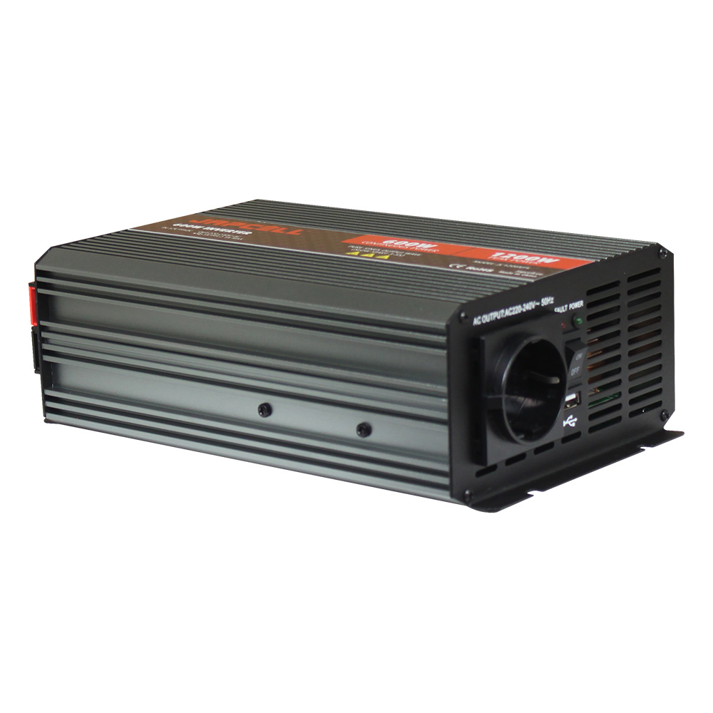 Inverter Japcell 12V För Bil 230V 600W/1200W Ren Sinus