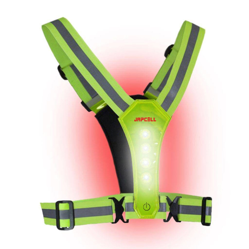 Reflexväst Japcell Med LED-ljus