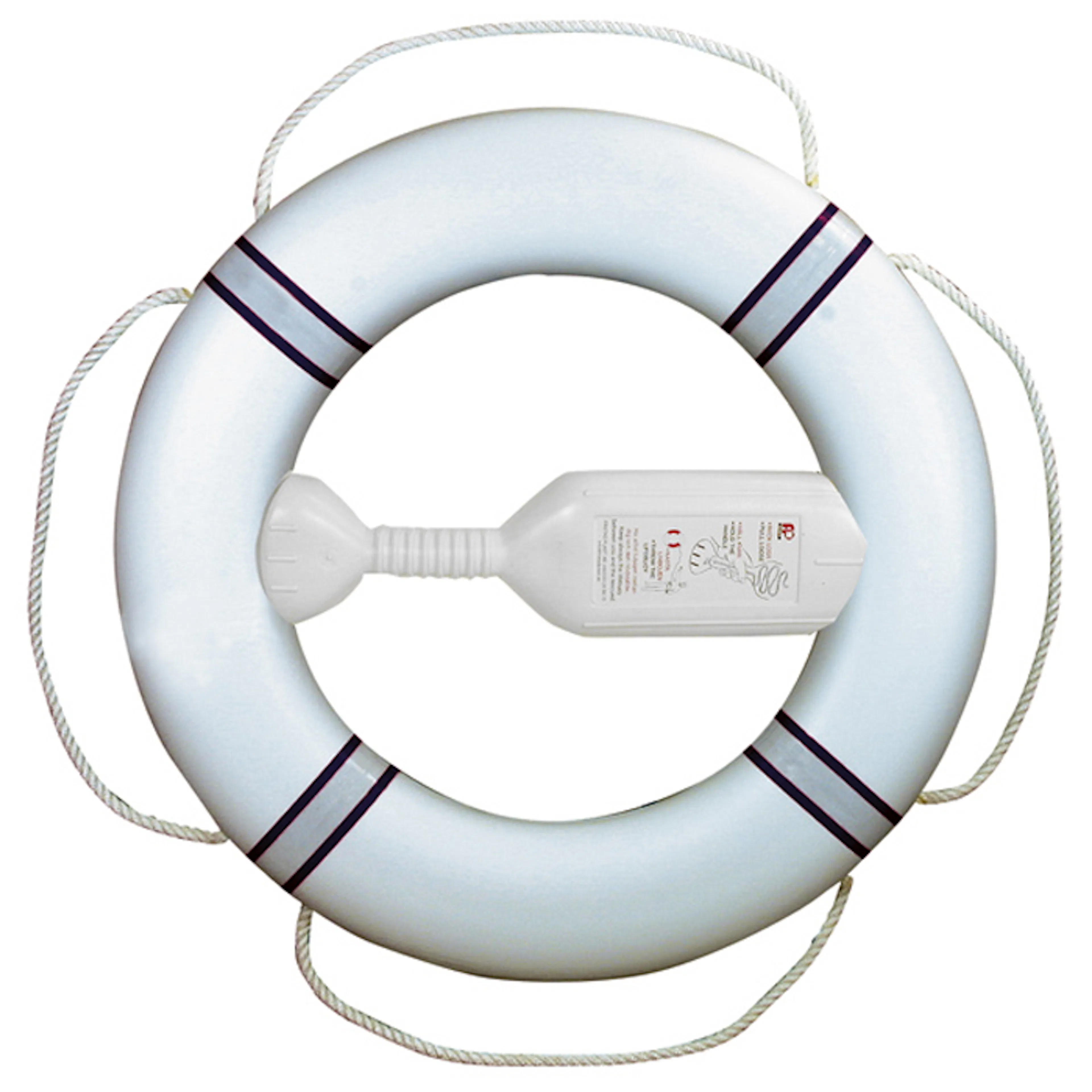 Vit/Marinblå reflexband