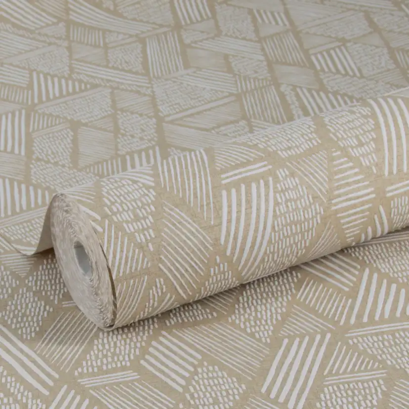 Tapet WOW Ethnic Stitch Naturligt