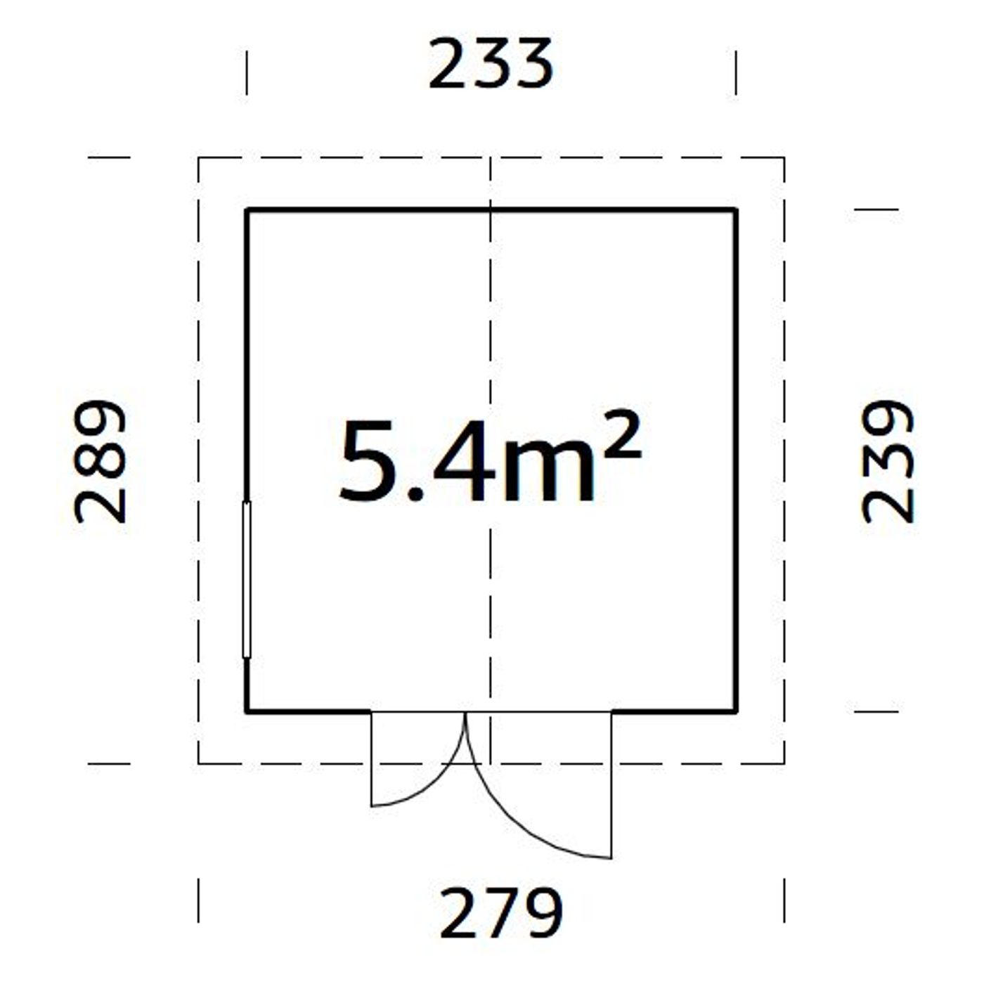 Förråd Palmako Nils 5,4 m2