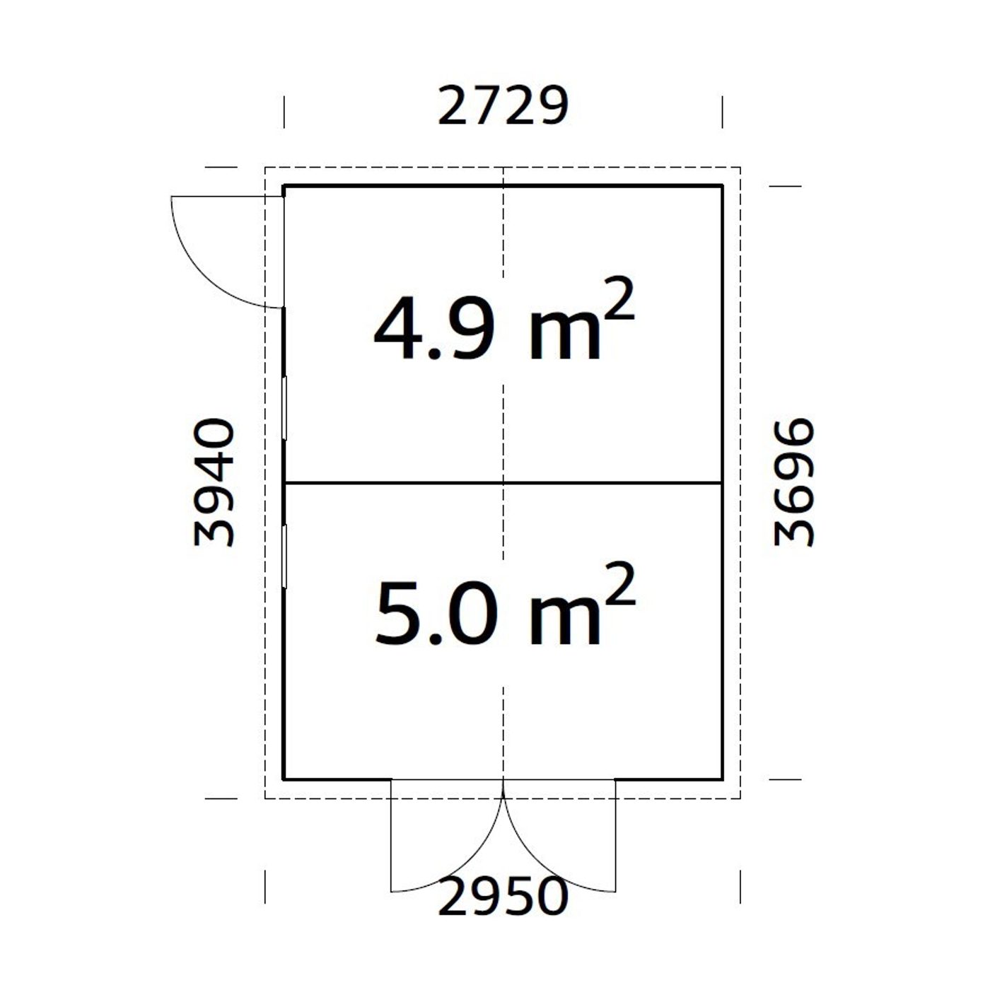 Förråd Palmako Dan 10,0 m2