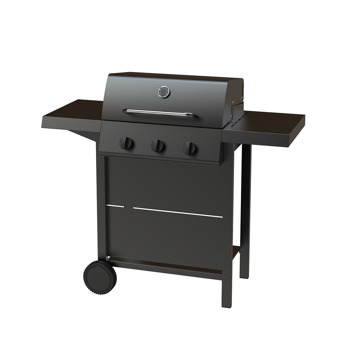 Gasolgrill Dose Barbeque 3 Brännare Svart