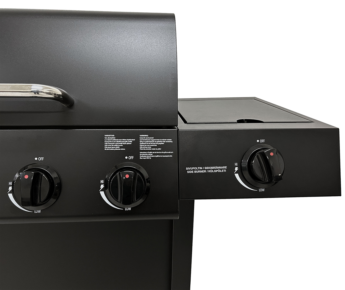 Gasolgrill Dose Barbeque 6+1 Brännare Svart