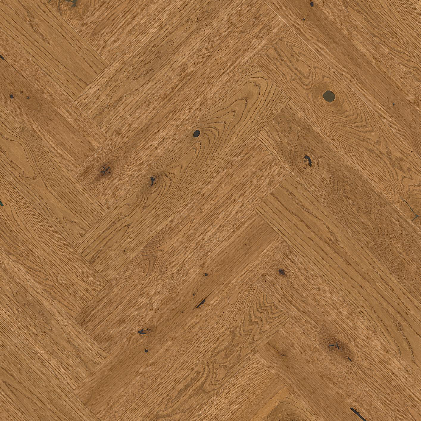 Fiskbensplank Boen Ek Honey Herringbone Live Natural HV-Olja