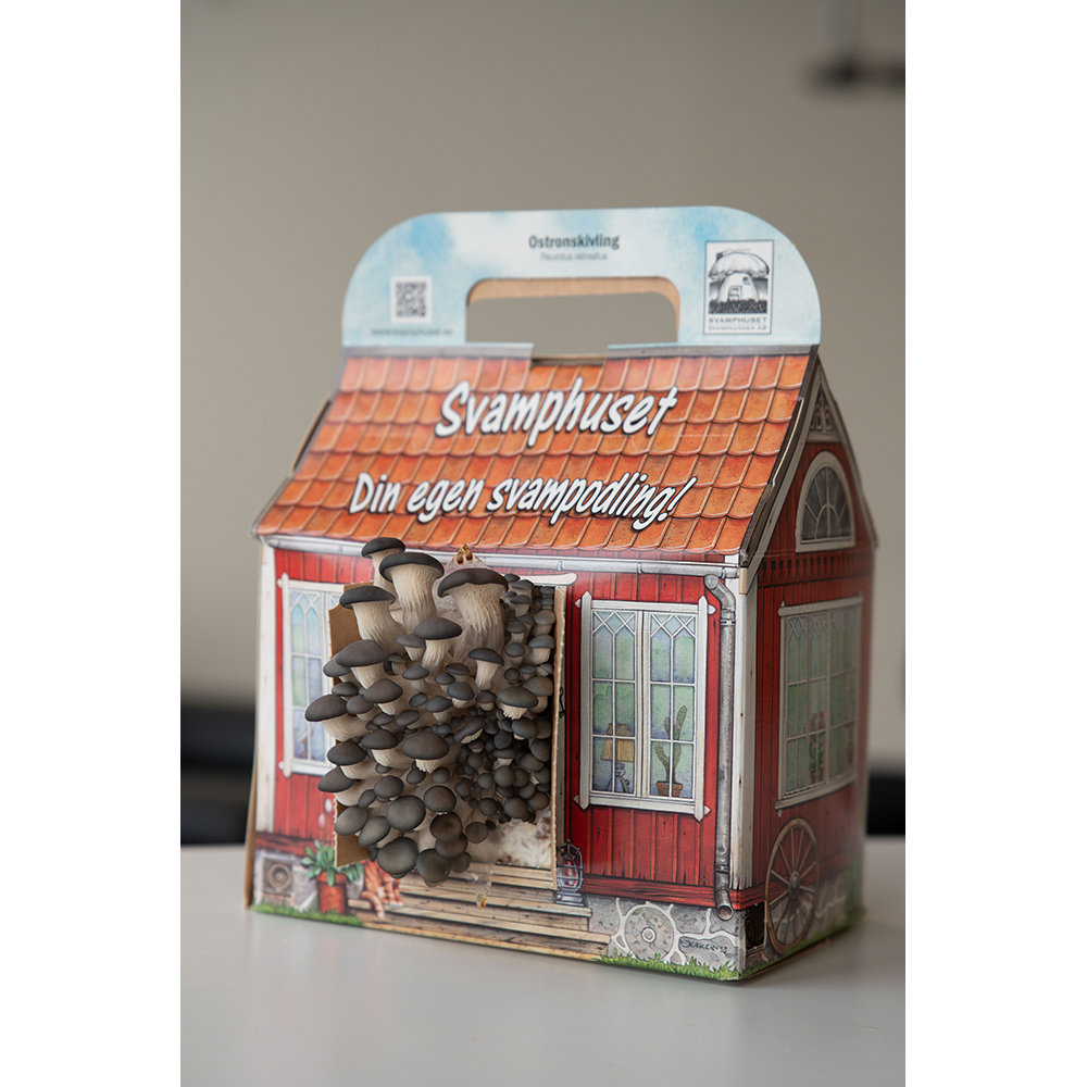 Svamphus Omnia Garden Ostronskilvling Grå