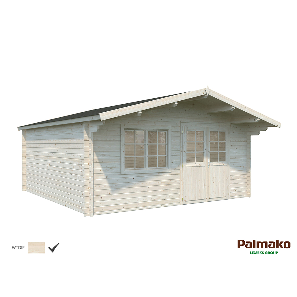Stuga Palmako Britta 22,3 m2 Vit dippad