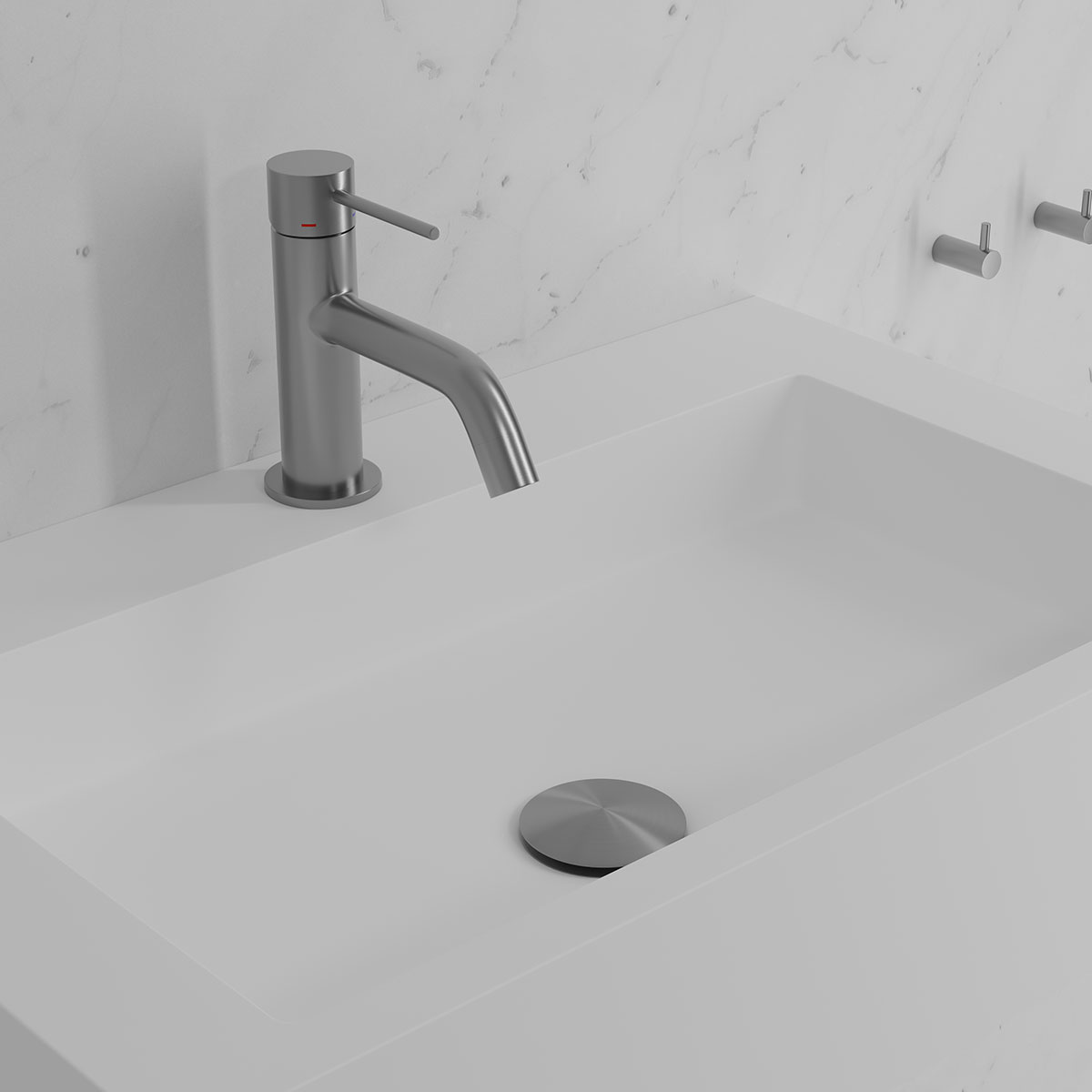 Tvättställsblandare Scandtap Steel Voyage