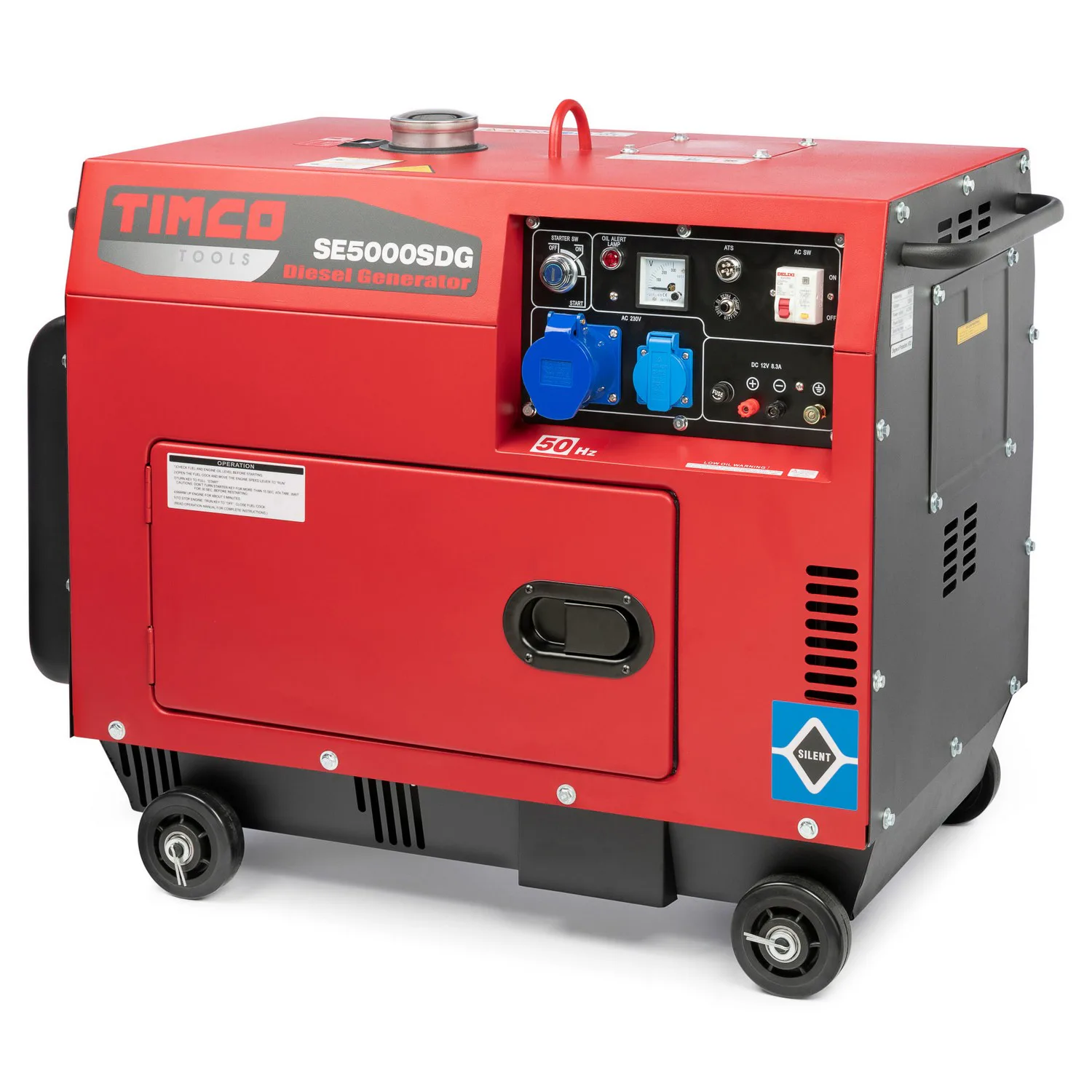 Elverk Timco SE5000SDG 230V Diesel Set