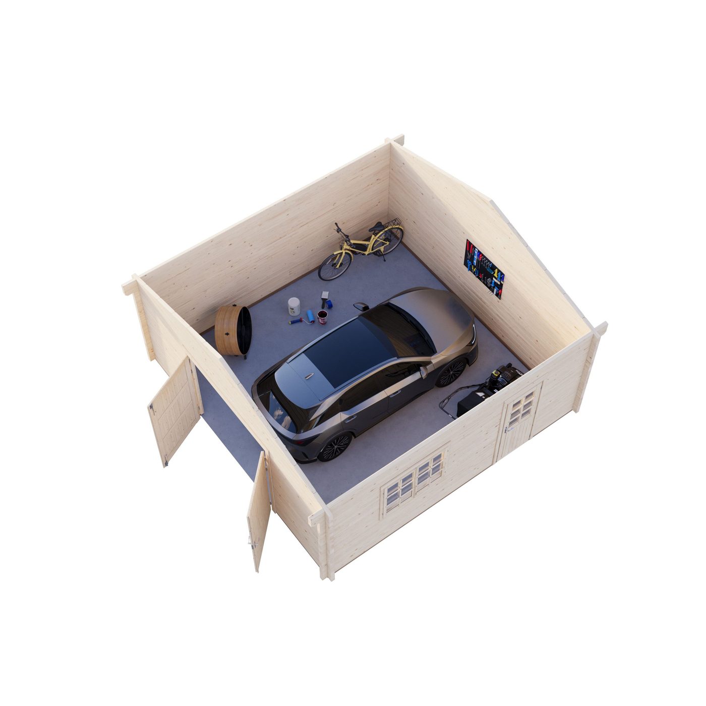 Garage Palmako Roger med Garagedörr 29,2 m2