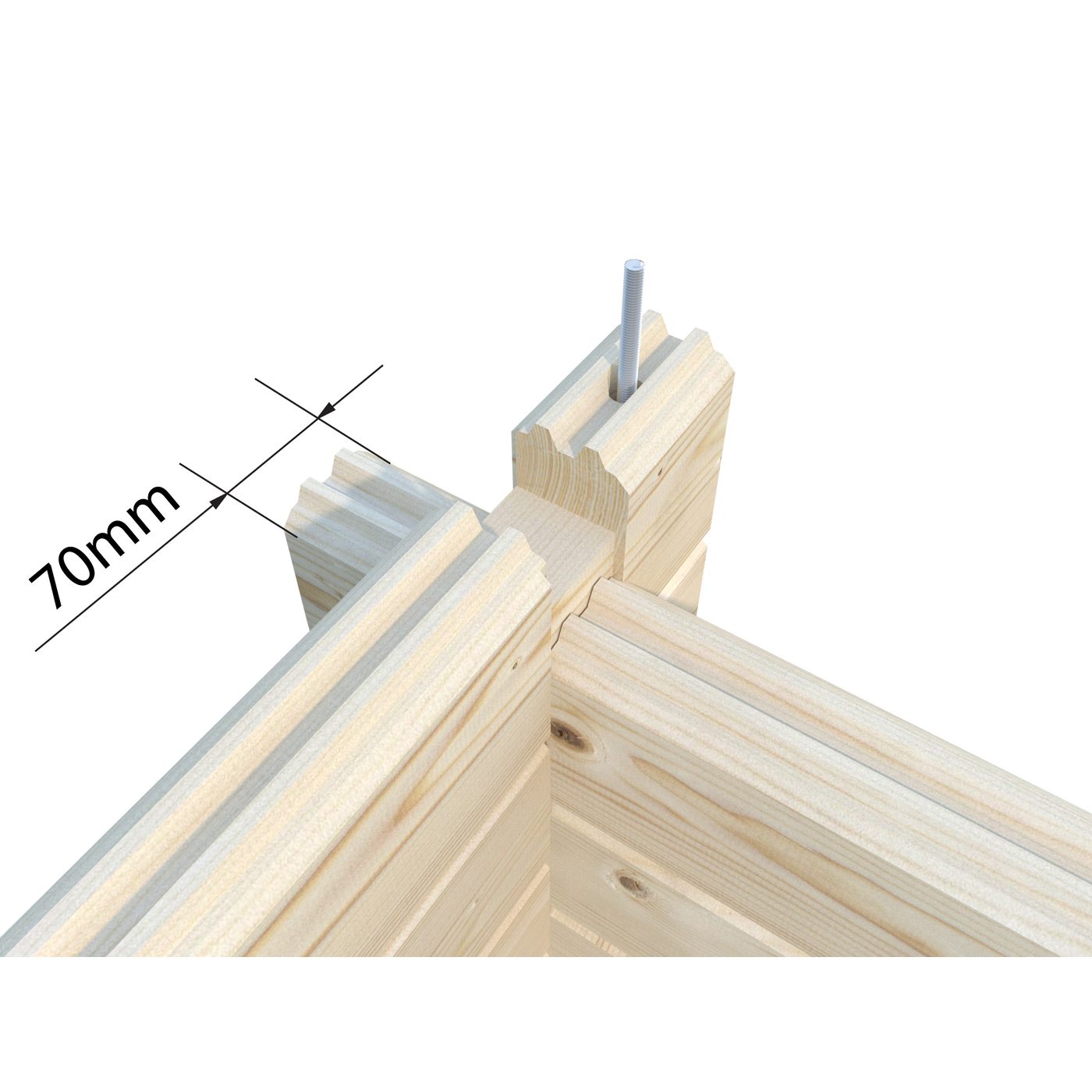 Garage Palmako Roger med Garageport 29,2 m2
