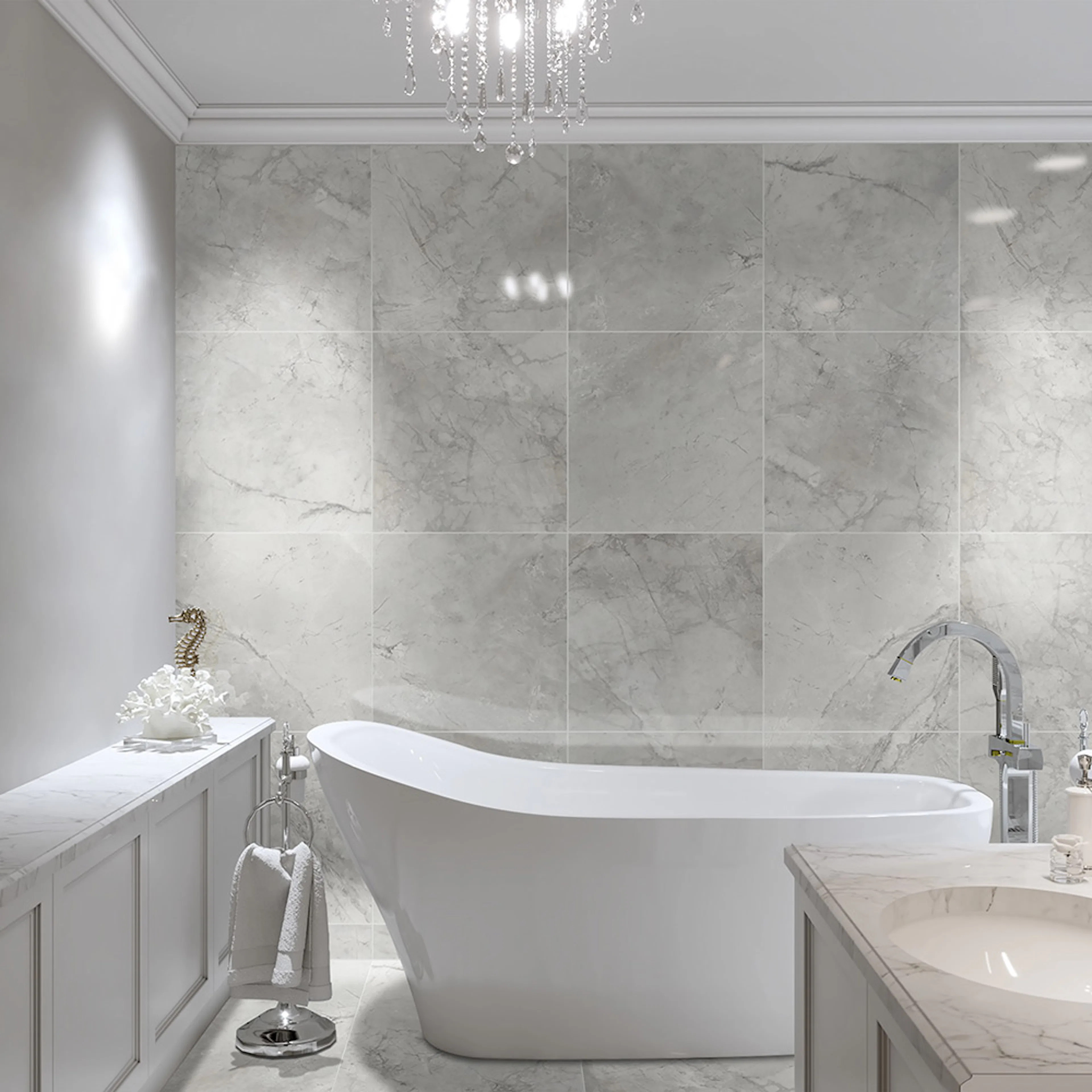 Klinker Konradssons Boutique Vit Hbo 10 Polerad 60x60 cm