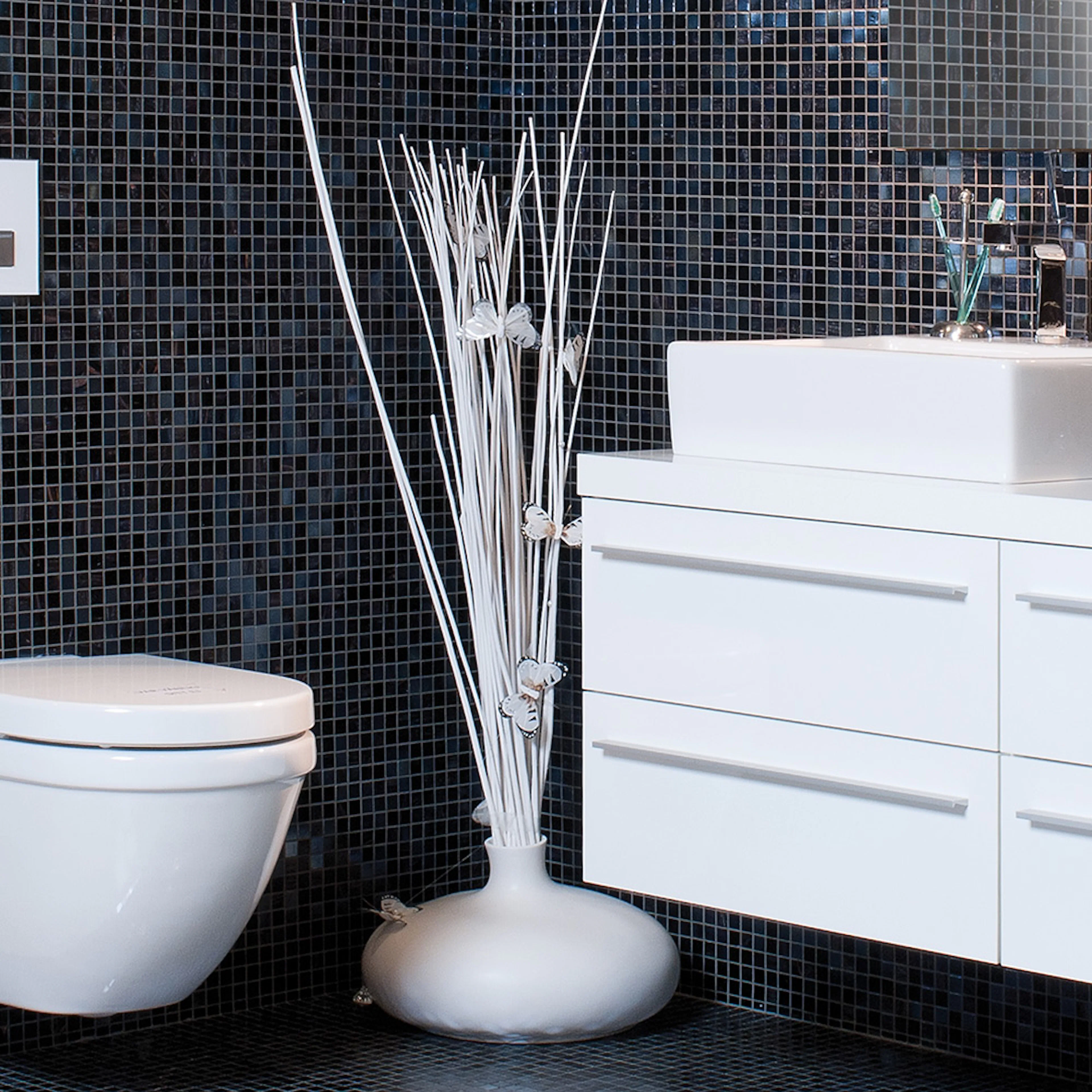Klinker Konradssons Bisazza Rachele Svart Mix 2x2 cm