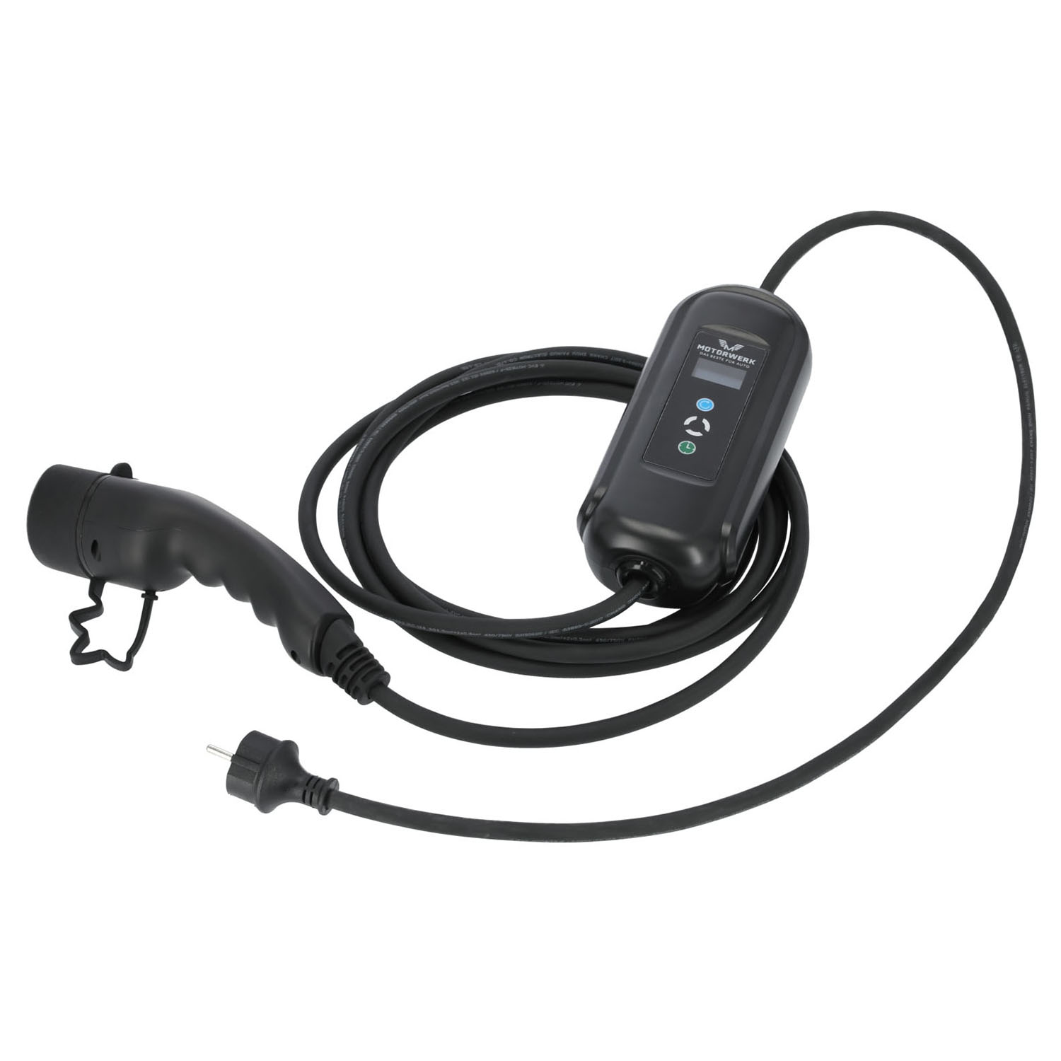 Laddstation Motorwerk med Laddkabel EV Type2 3,7kW (1x16A, 5m)