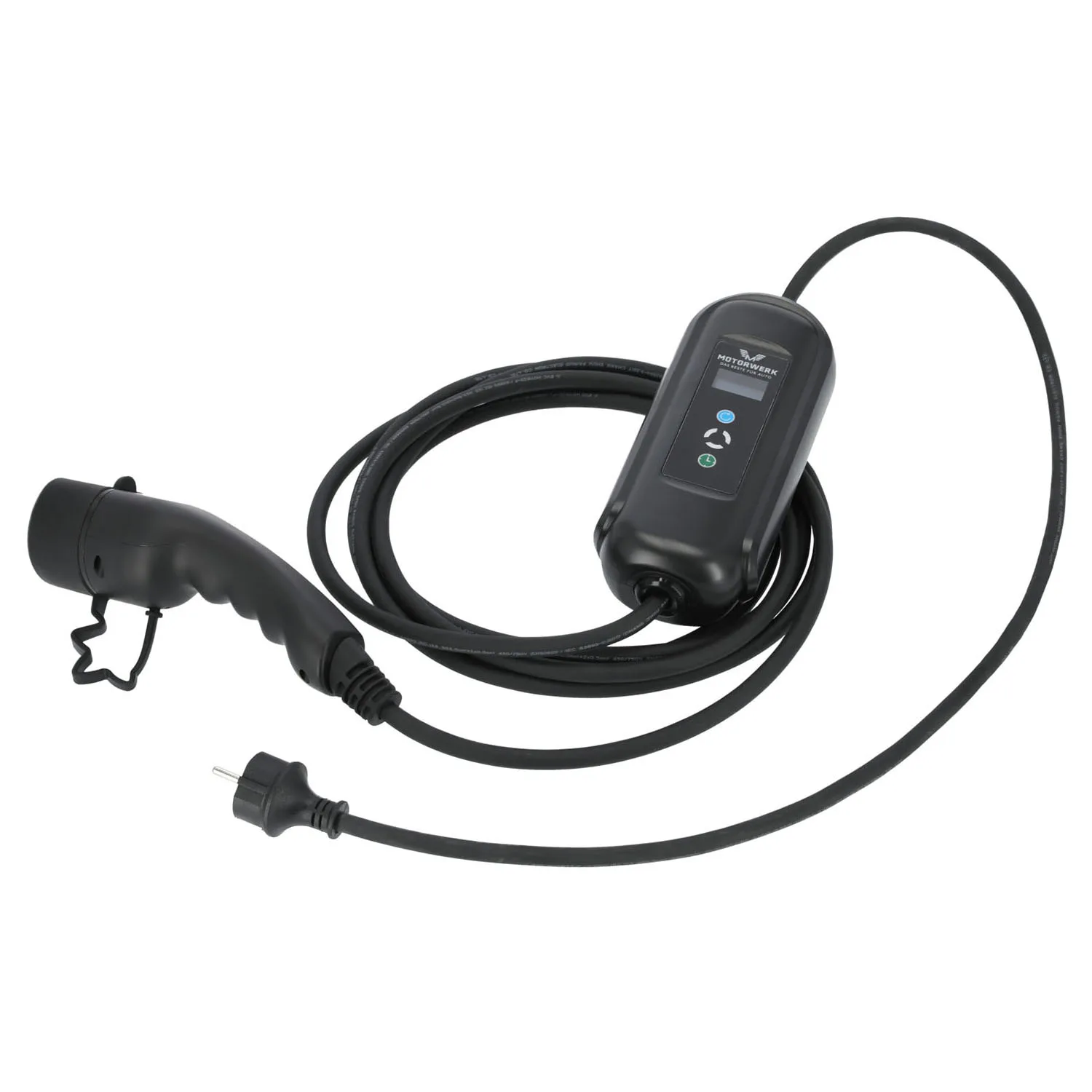 Laddstation Motorwerk med Laddkabel EV Type2 3,7kW (1x16A, 5m)