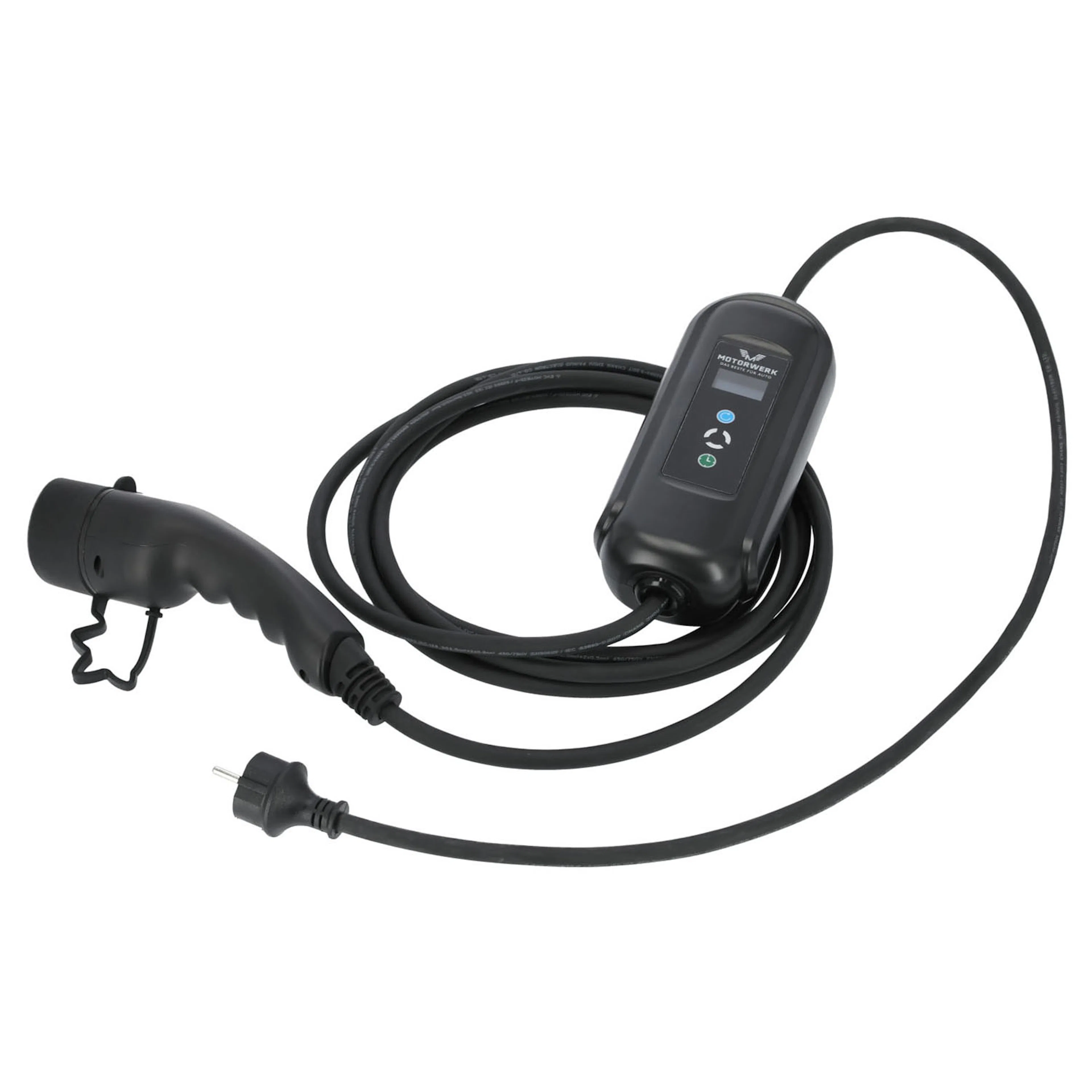 Laddstation Motorwerk med Laddkabel EV Type2 3,7kW (1x16A, 5m)