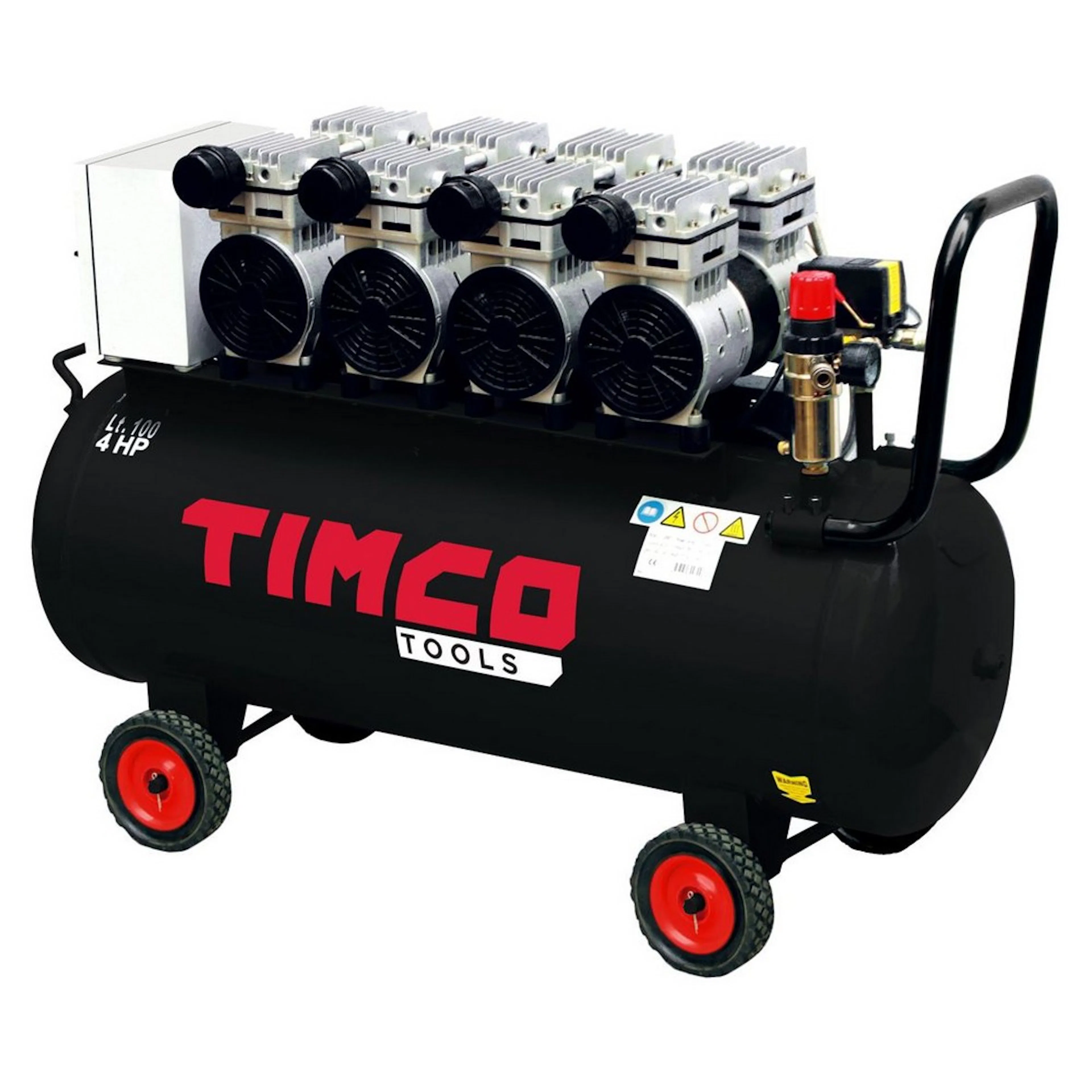 Kompressor Timco 4x1HP 100L Oljefri