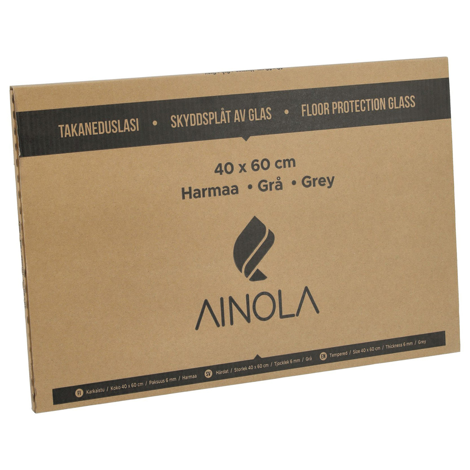 Golvglas Ainola 40x60 cm för Kaminer och Eldstäder