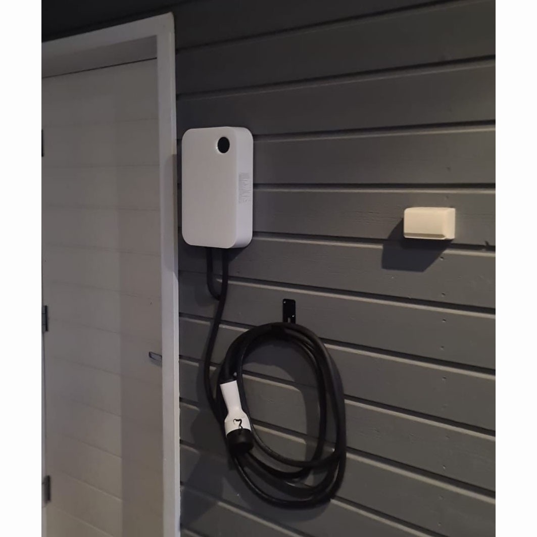 Fast Laddstation Motorwerk med Laddkabel Premium EV Type2 11kW (6m kabel)