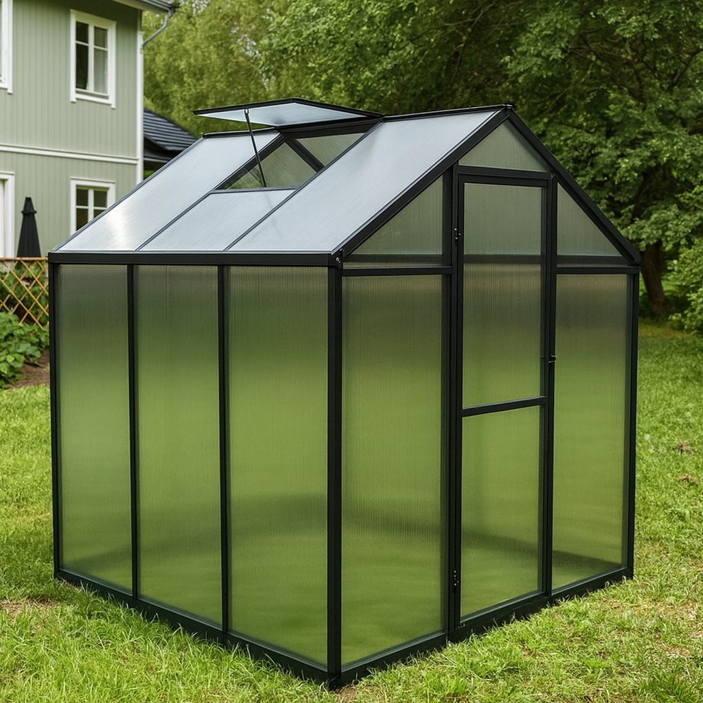 Växthus Green Land Solid 3,4 m² Polykarbonat