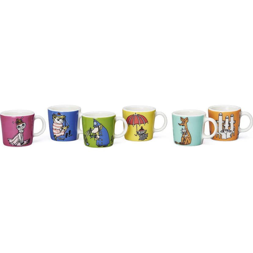 Mini-mugg Arabia Mumin Klassiker 6-pack