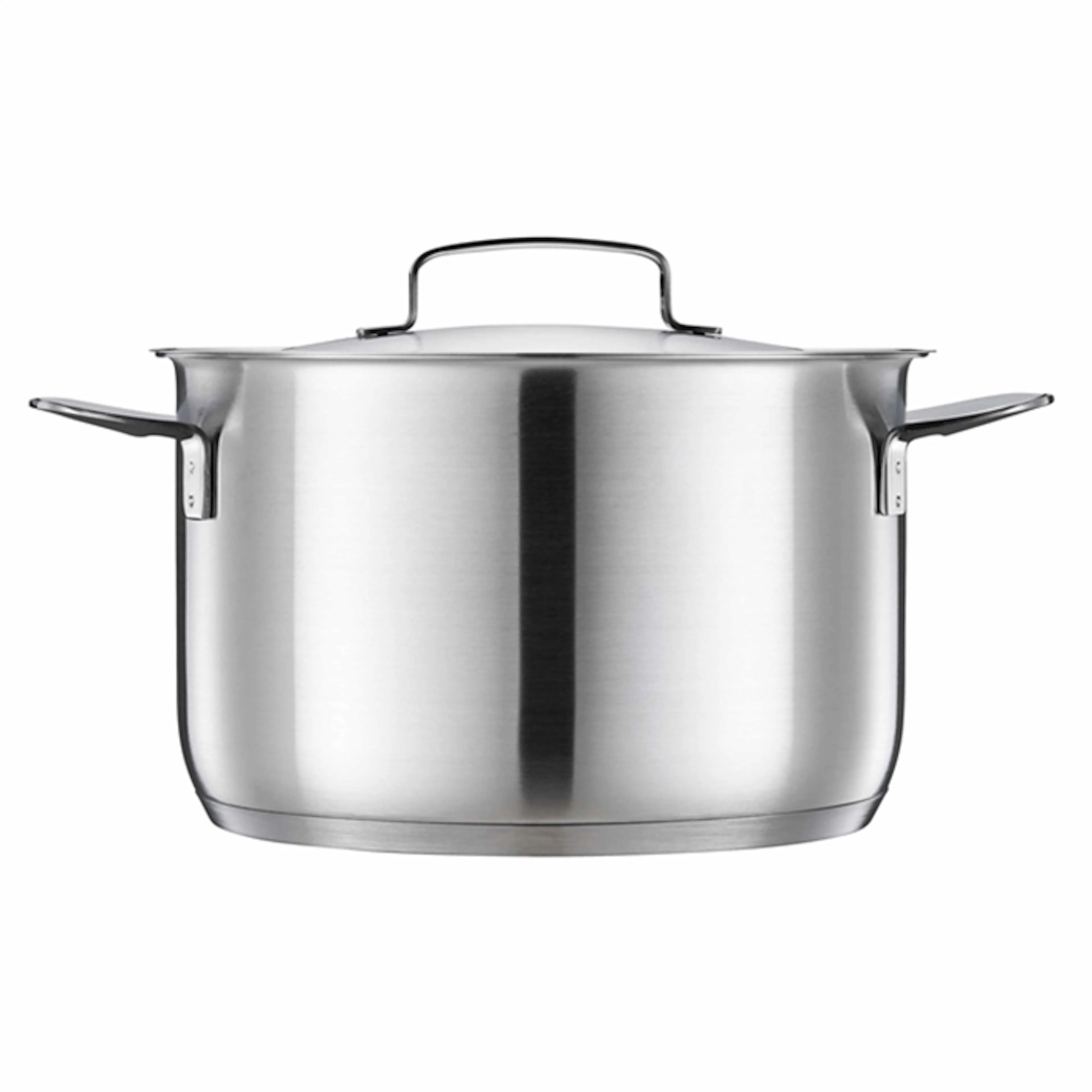 Fiskars All Steel Gryta 5 L – Ugnssäker Gryta i Rostfritt Stål Med 3-lagersbotten