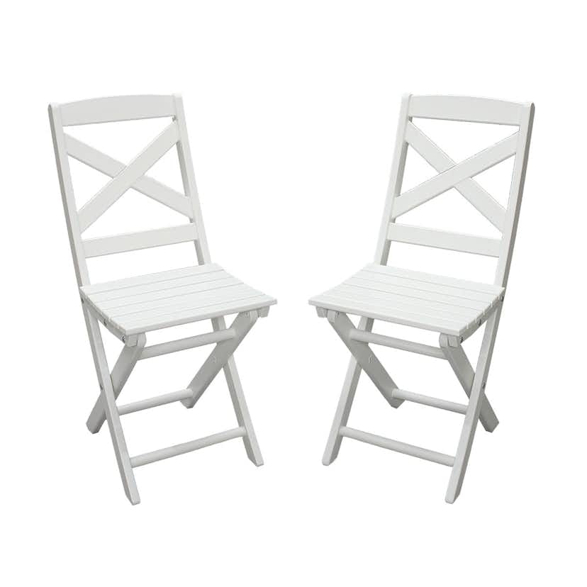 Klappstol Baltic Garden Wilmer Vit