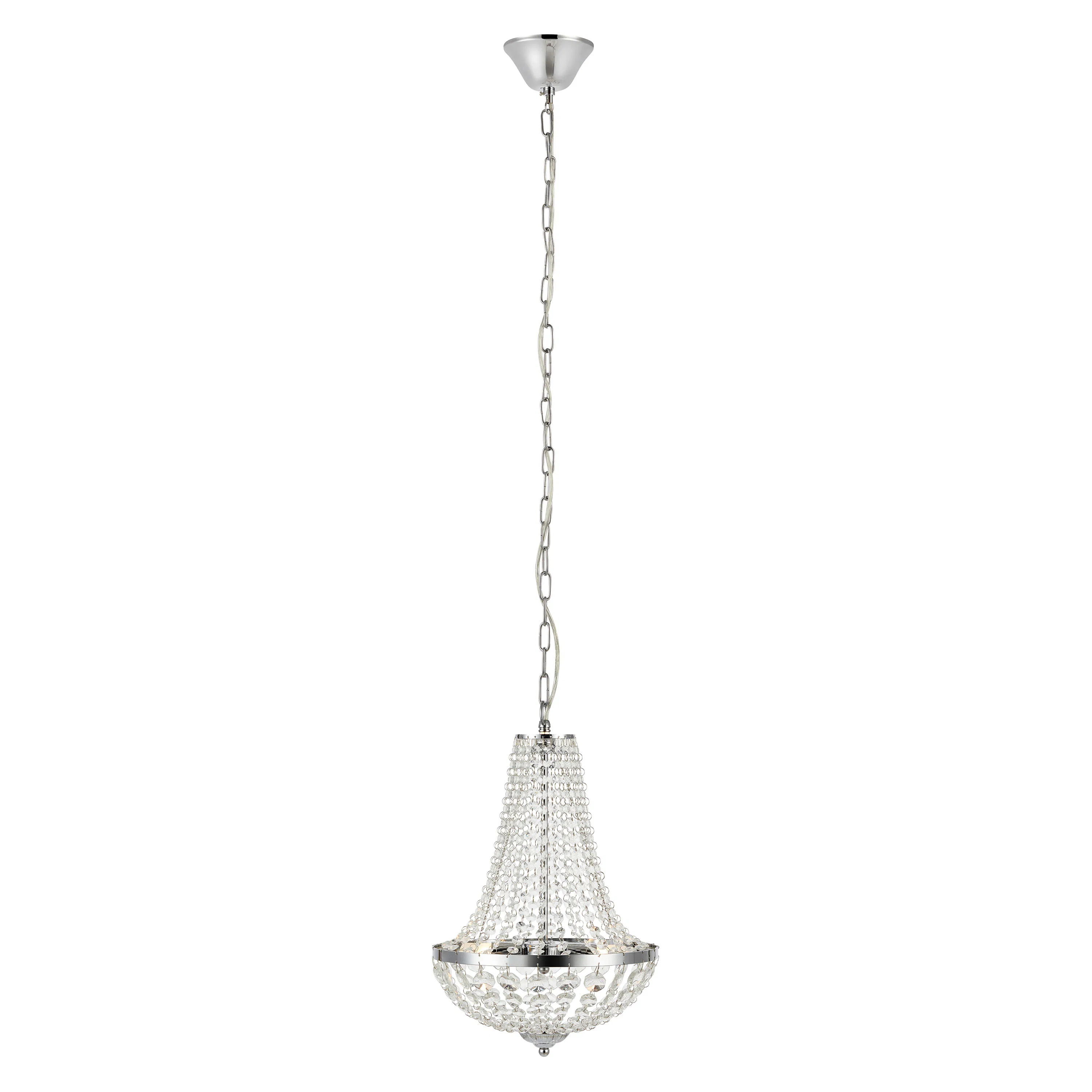 Kristallkrona Markslöjd Gränsö Taklampa IP44 Krom/Transparent