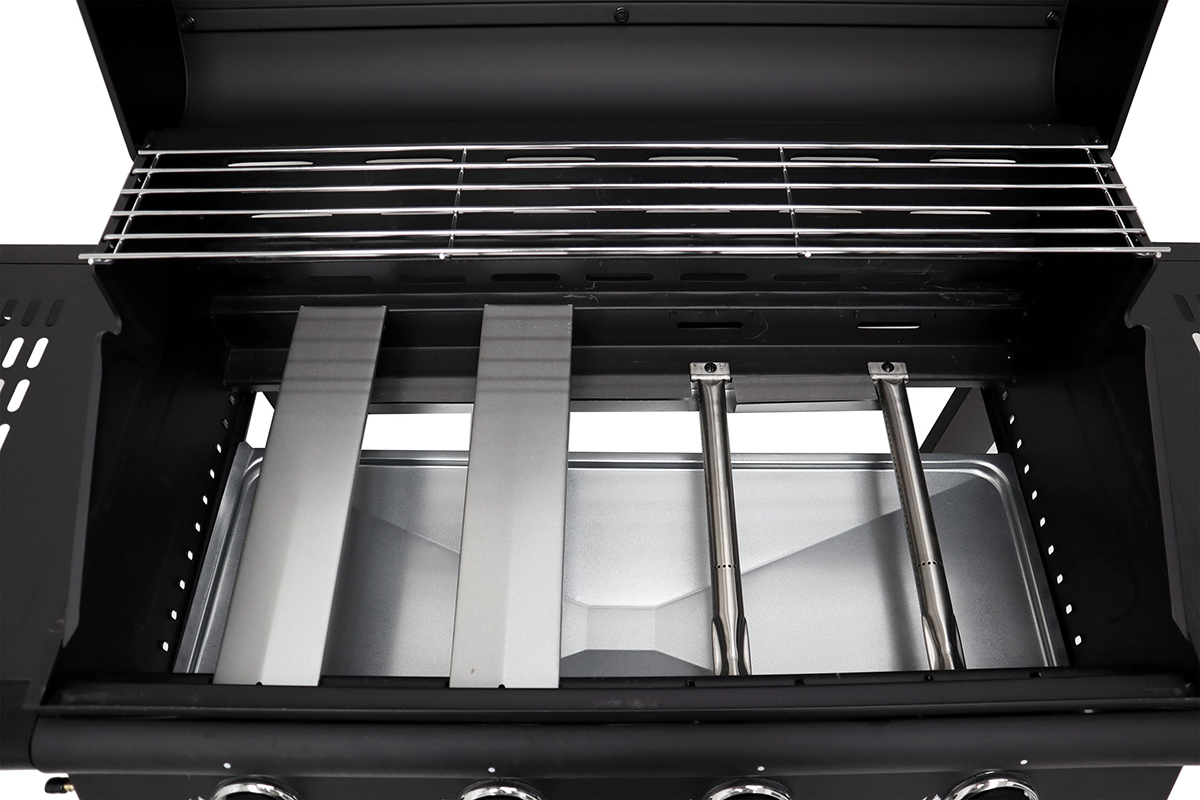 Gasolgrill Dose Barbeque 4 Brännare Med Trähylla