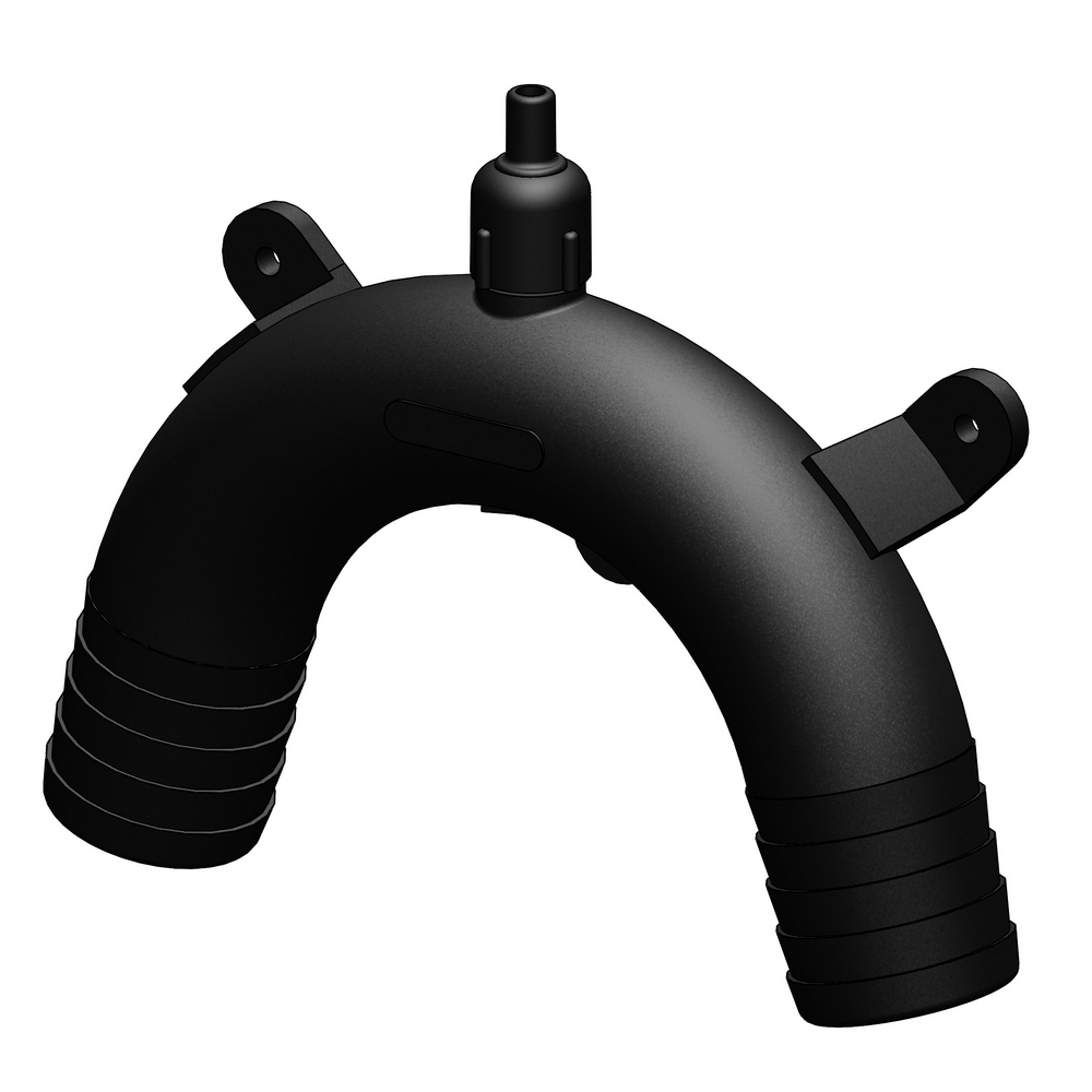 Vakuumventil Tru-design Svart, 38 mm