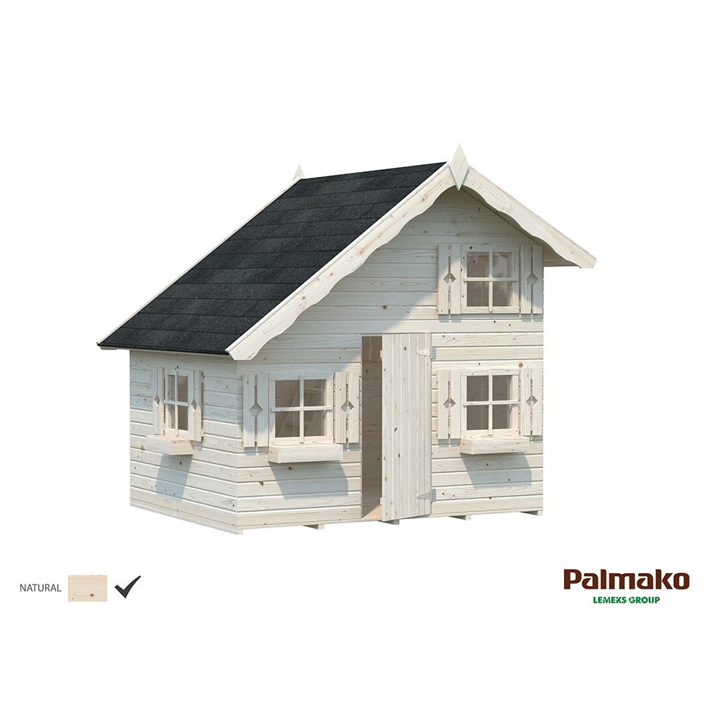 Lekstuga Palmako Tom 3,8 m2 Grundmålad