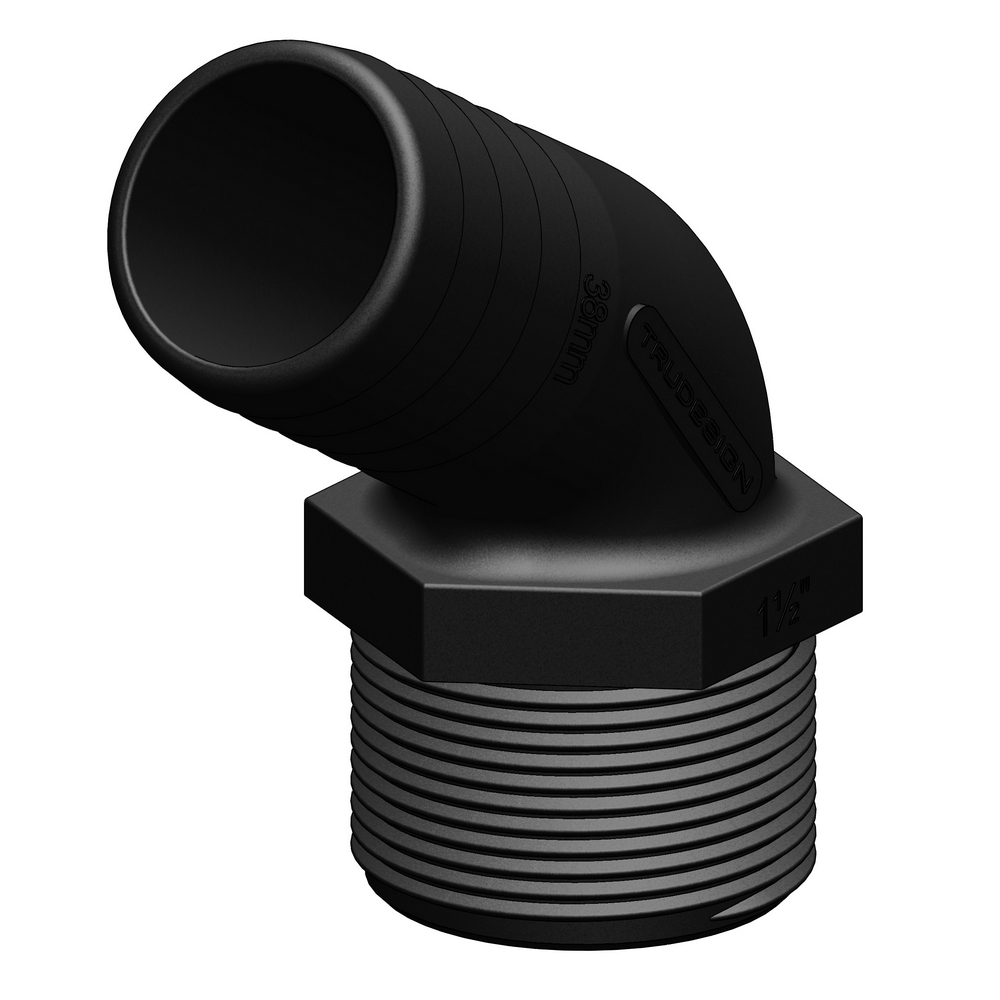 Slangkoppling Tru-design 120° 38 mm, 120°