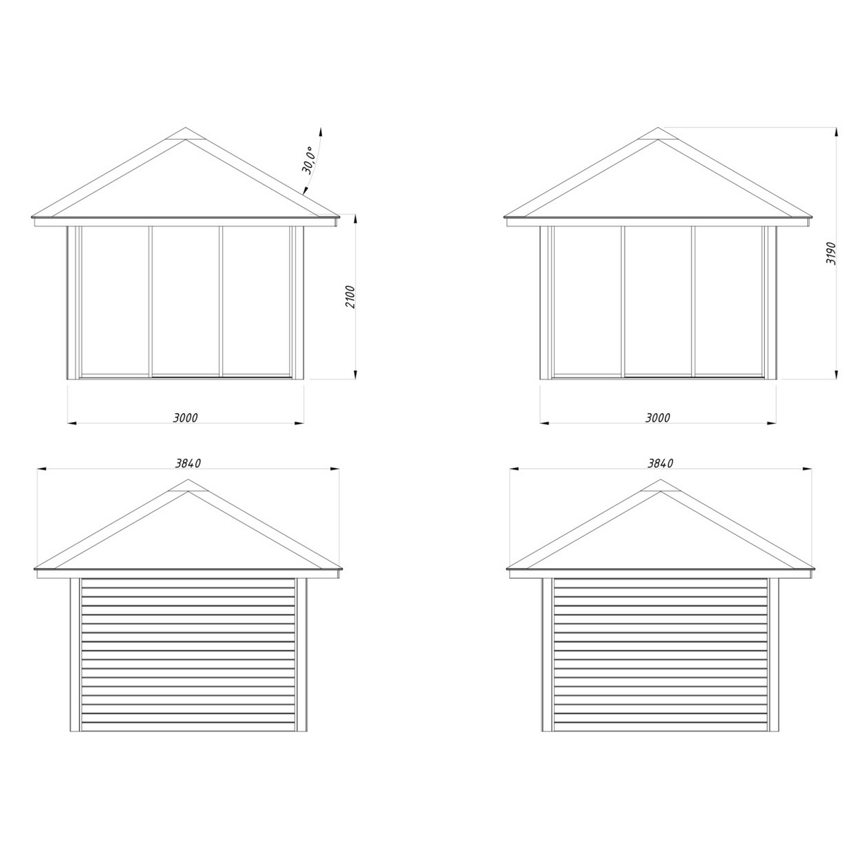 Uterum Palmako Bianca 8,3 m2 Set 201 Slide