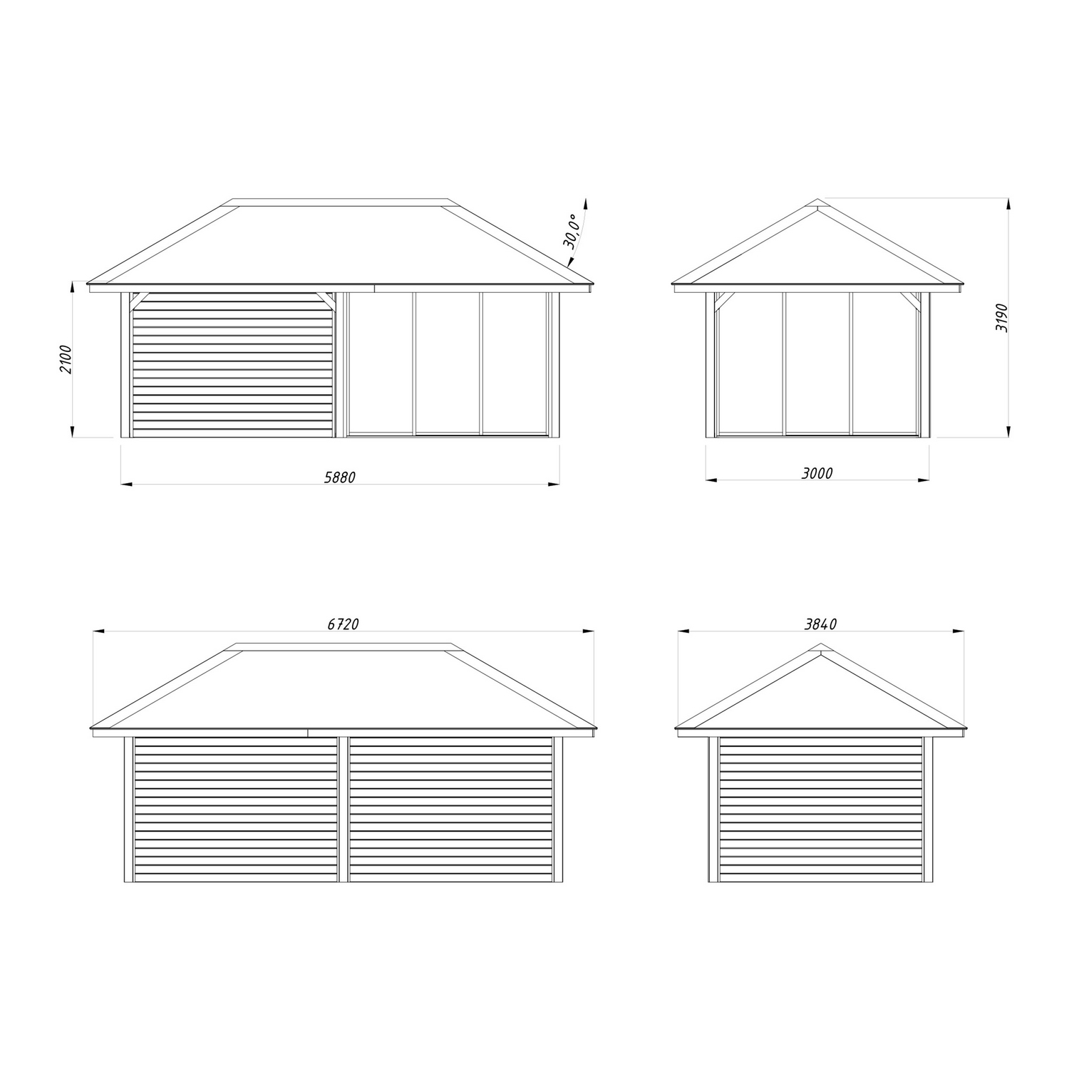 Uterum Palmako Bianca 16,6 m2 Set 205 Slide