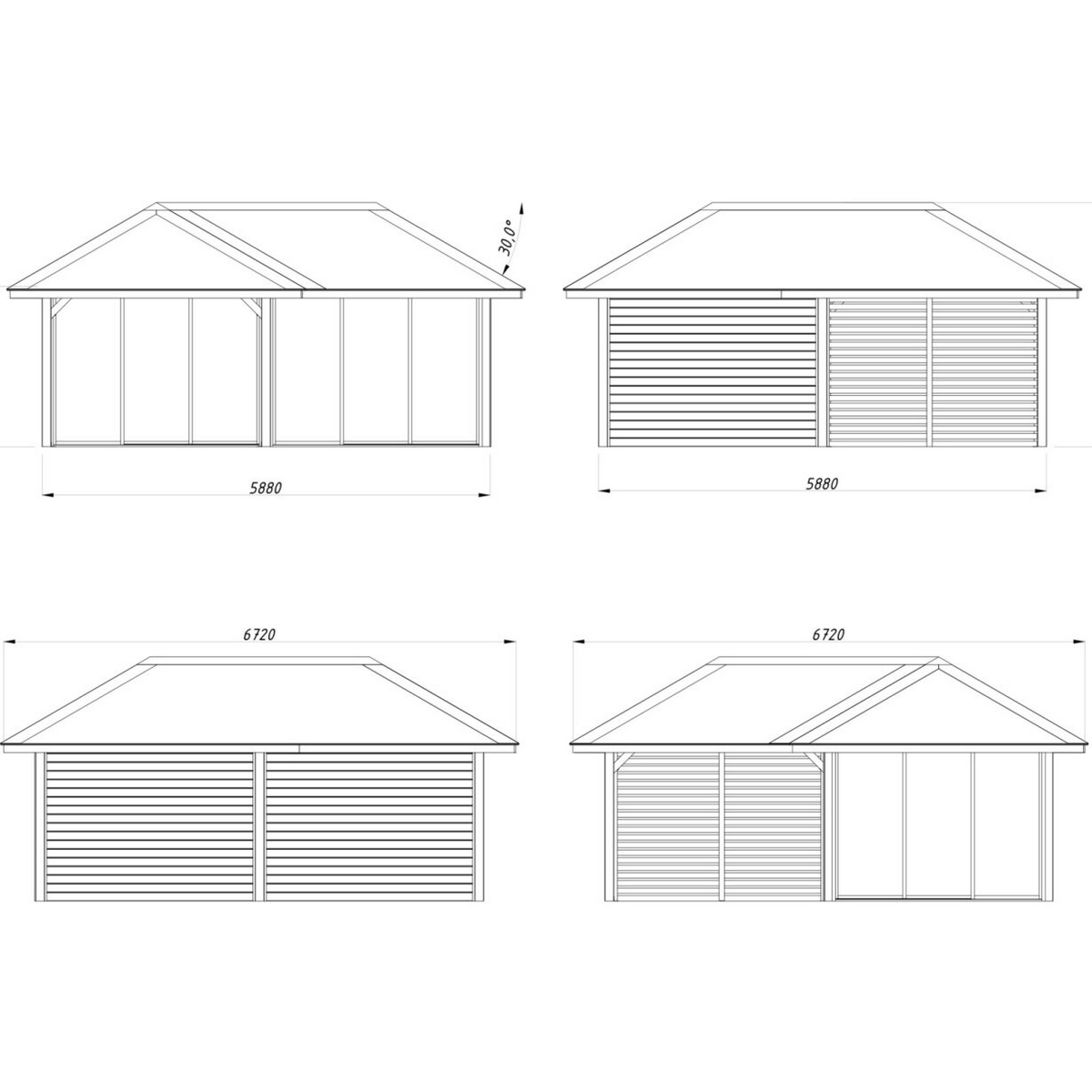 Uterum Palmako Bianca 24,9 m2 Set 214 Slide