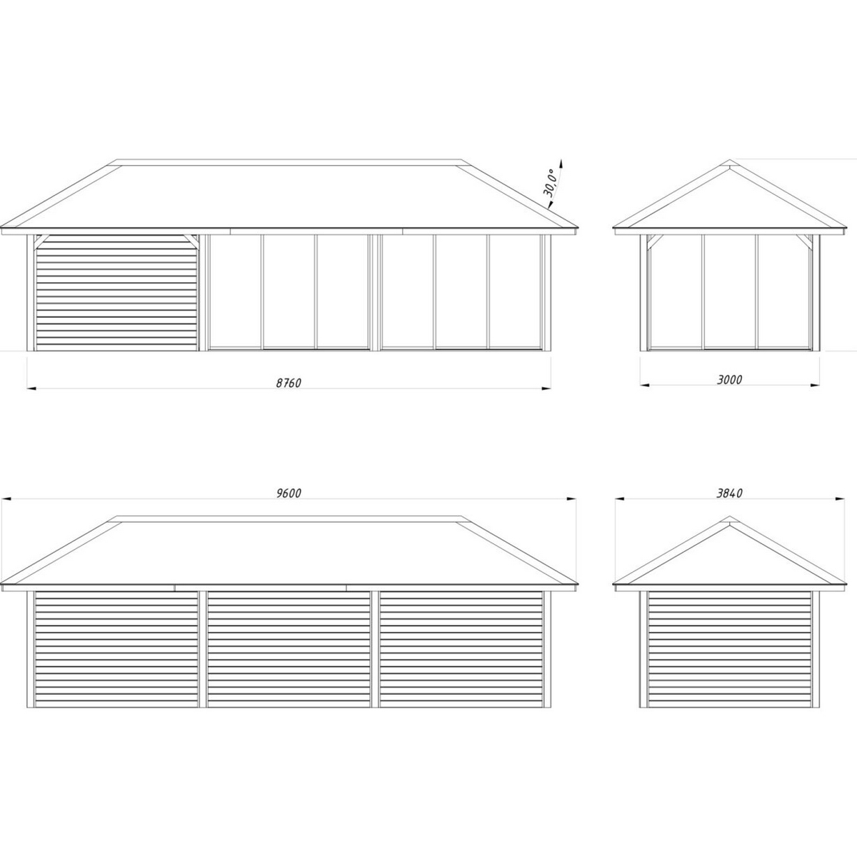 Uterum Palmako Bianca 24,9 m2 Set 217 Slide