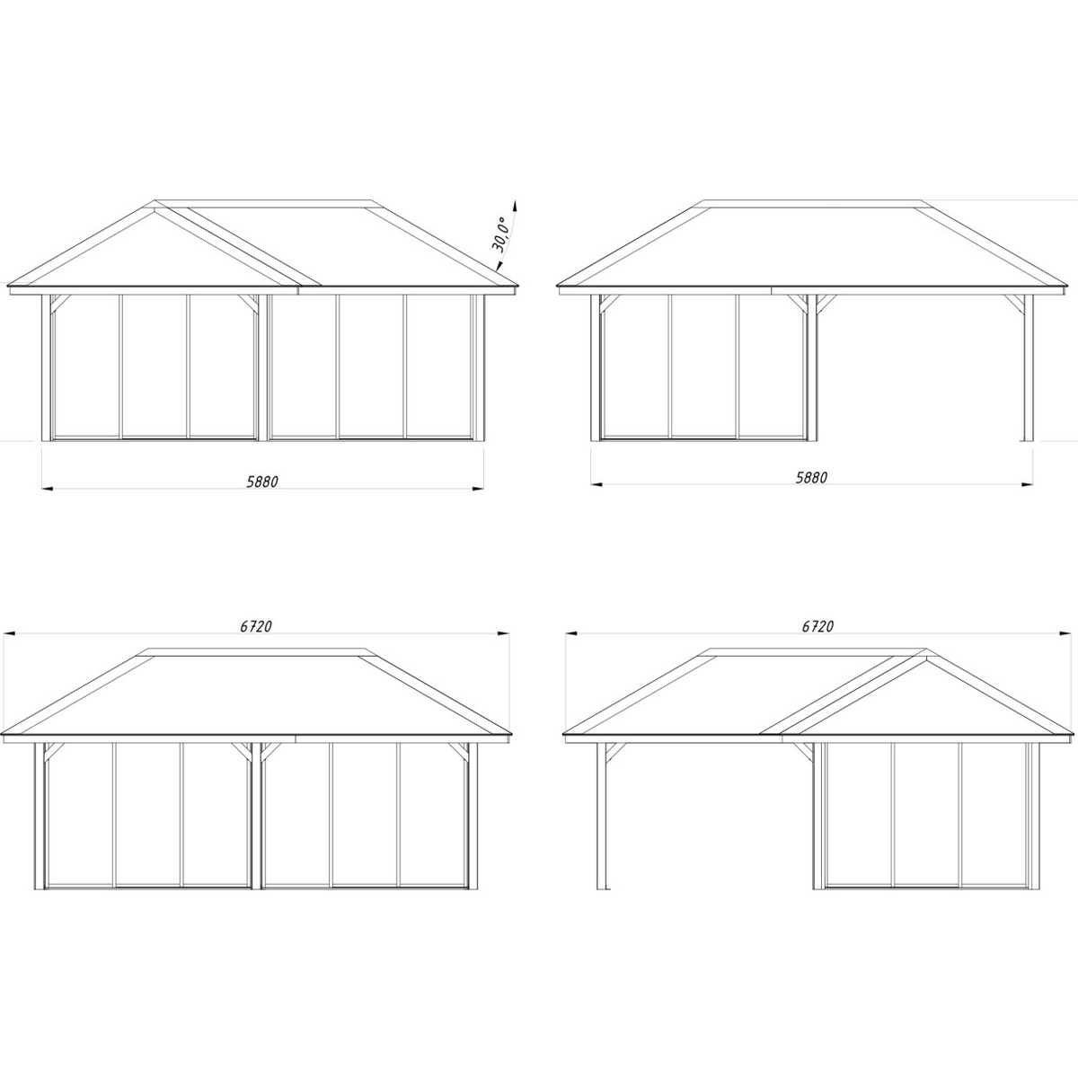 Uterum Palmako Bianca 24,9 m2 Set 223 Slide