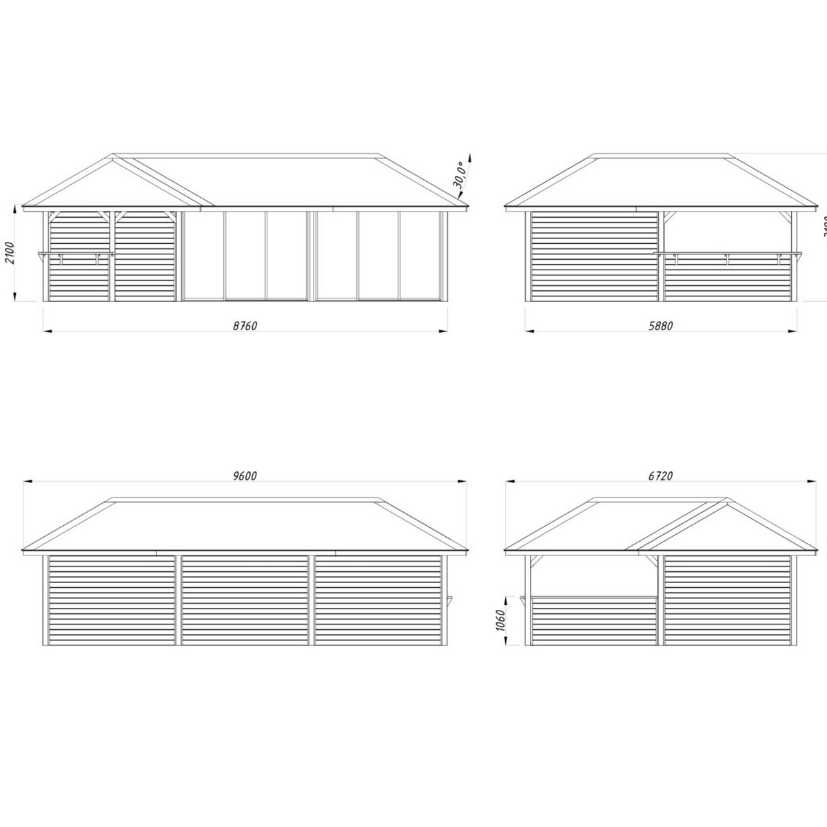Uterum Palmako Bianca 33,2 m2 Set 220 Slide