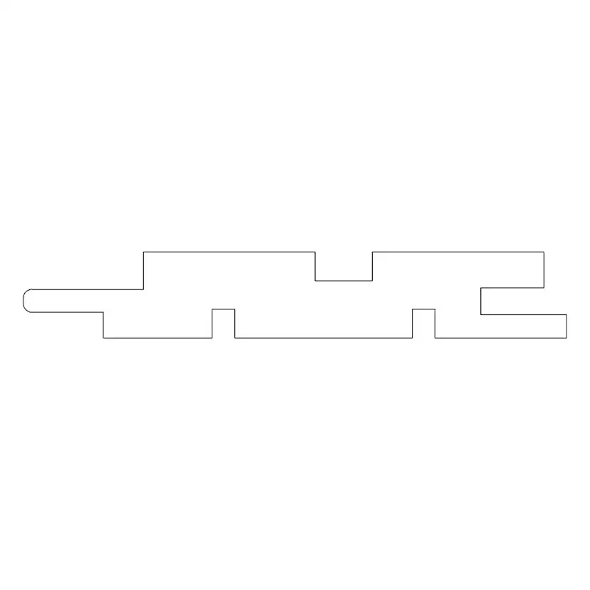 Ribbpanel CENT Ändspontat 15x95x2380 mm