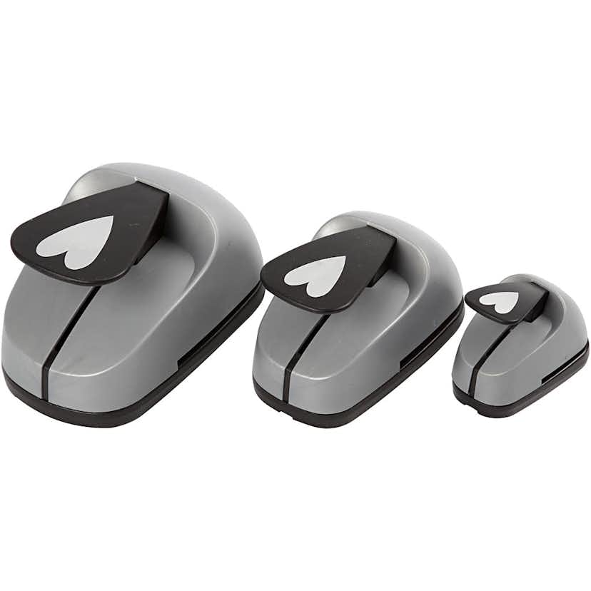 Stansar Creativ Company Lager på Lager Hjärta Stl 25+49+75 mm 3-pack