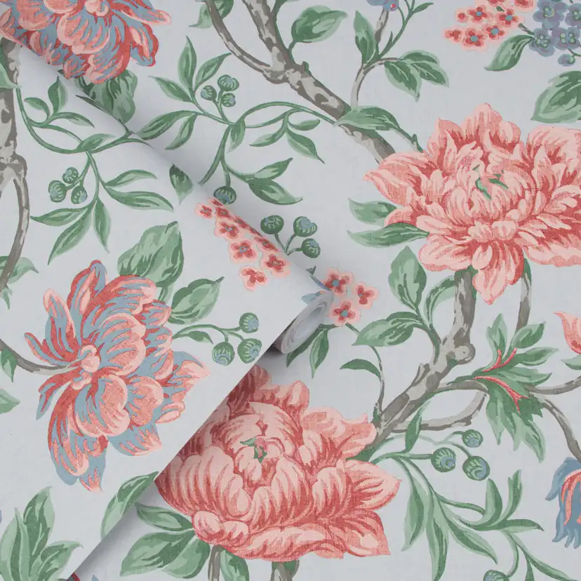 Tapet Laura Ashley Tapestry Floral Slate Gra