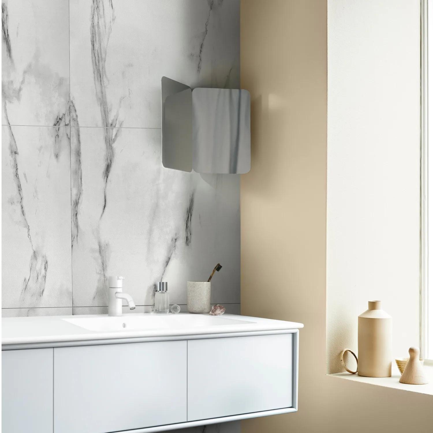 Våtrumsskiva BerryAlloc Wall & Water Vit Marmor S 60x120