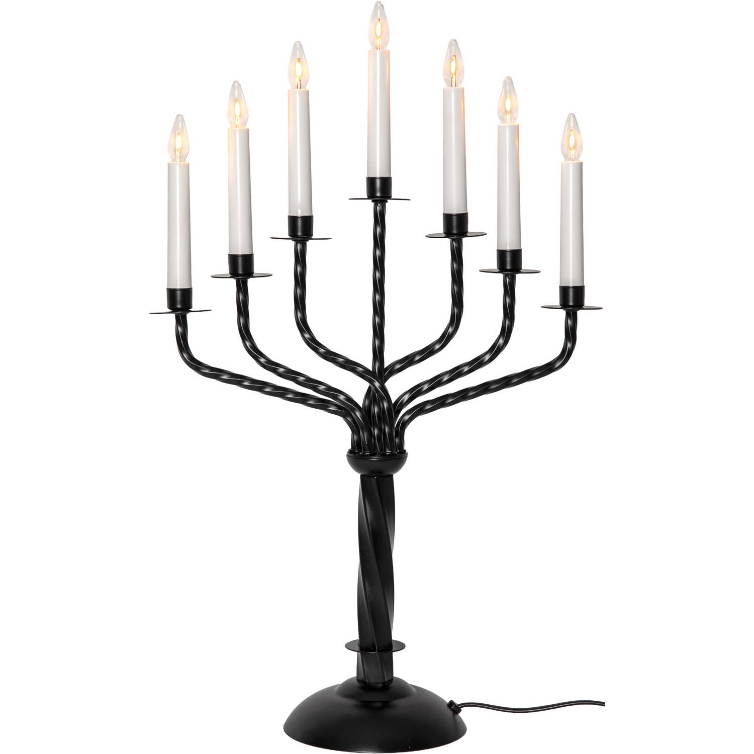 Adventsljusstake Star Trading Bore Metalljusstake med 7 Ljus