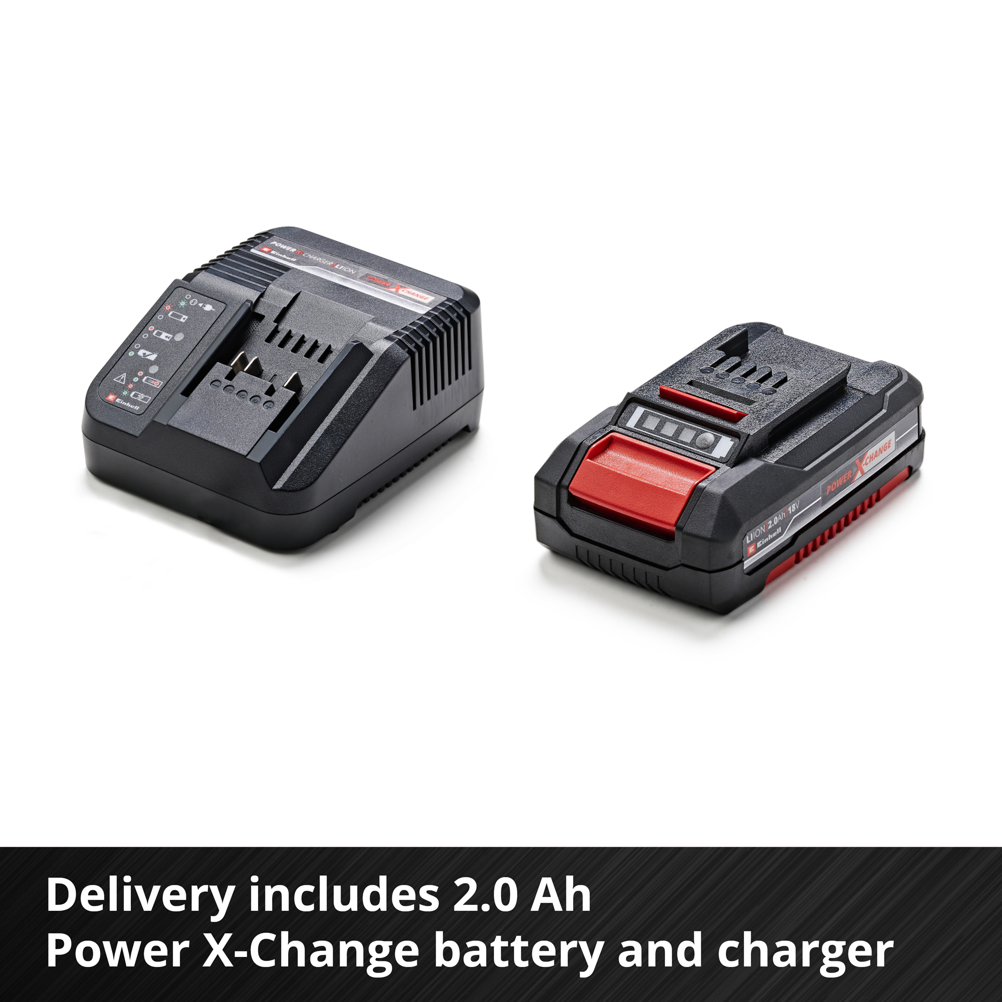 Häcksax Einhell 46 cm med 1×18 V 2,0 Ah-batteri