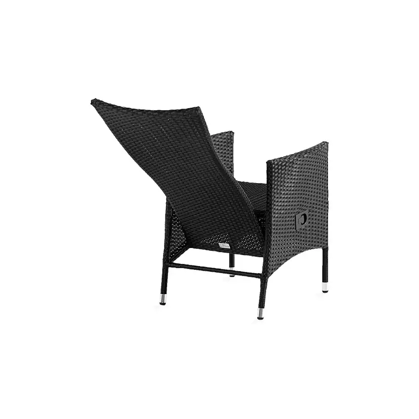 Positionsstol Comfort Garden Jenny Ställbar Svart Utomhus