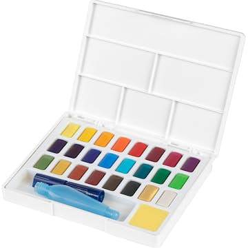 Akvarellfärg ABA Skol I Etui Med 24 Färger