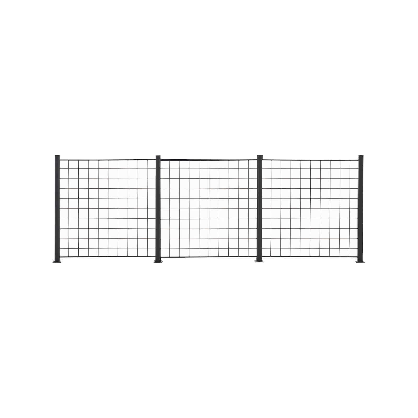 Spalje Hortus Antracitgrå 1000 mm 3200 mm